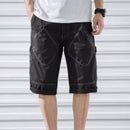 Men Casual Multi-pocket Straight Overalls (Color:Black Size:29)