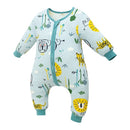 Baby Cotton Split-leg Sleeping Bag Kick-proof Quilt (Color:King of the Jungle Size:110)