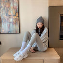 Outer Wear Was Thin Leggings Leggings, Style: Plus Velvet (Color:Light Gray Size:Free Size)