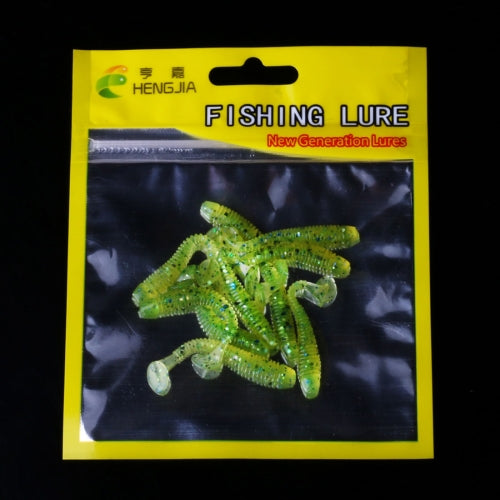 HENGJIA SO041 5cm/0.6g 10 PCS Fishing Wobbler Soft Jigging Fishing Lure Worm Swimbaits Silicone Bait