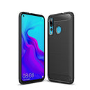 Brushed Texture Carbon Fiber Shockproof TPU Case for Huawei Nova 4 (Black)